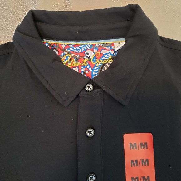 NWOT Robert Graham Polo Men's sz M - Picture 5 of 9